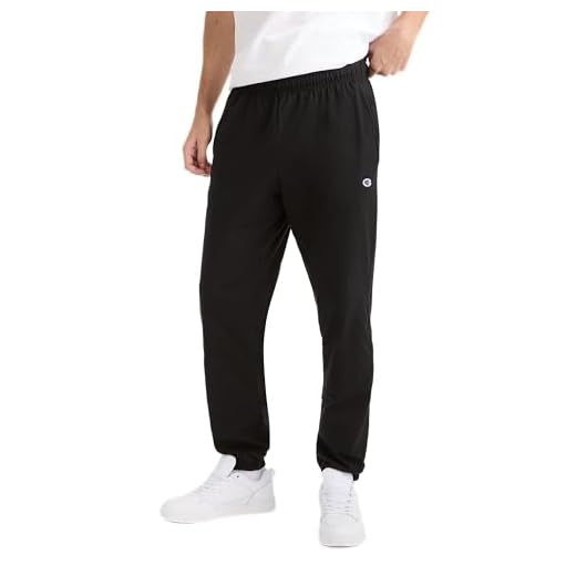 Champion mens Everyday Cotton Closed Pant pajama bottoms, Black, Large US