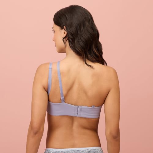 Image of NYKD NYB027 Cotton Padded Wired Multiway Strapless Bra Anti Slip Seamless Bonded Neckline Detachable Straps (Plus