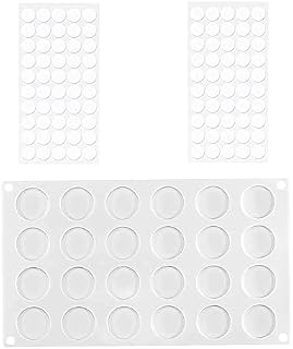 JIHUOO Wax Seal Stamp Mat Pads Wax Sealing Mat 6 Cavity Silicone Molds with Stickers for Craft Adhesive Waxing