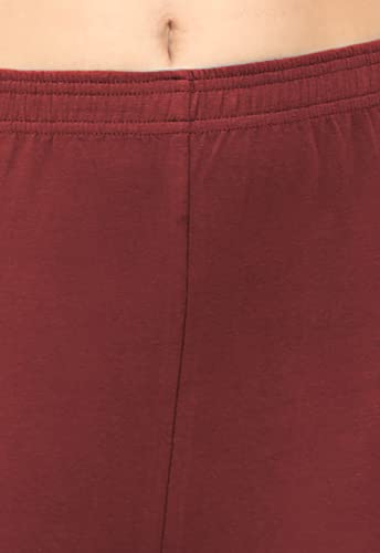 Image of POPOLO Women's Super Soft Ankle Length Cotton Lycra Solid Stretchable Legging