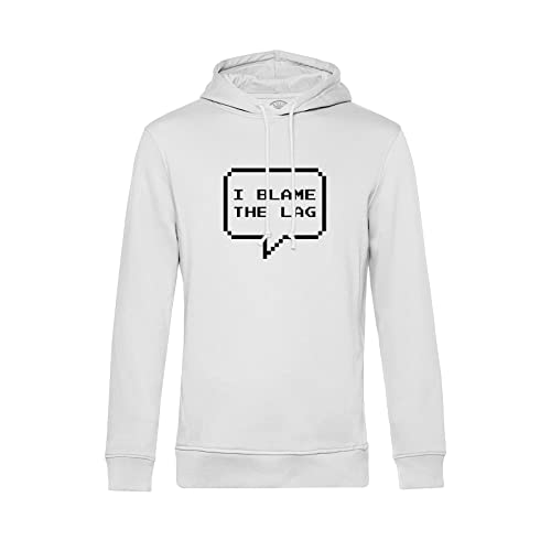 Sweat à capuche I Blame The Lag hoodie geek pixel pour joueur de jeux vidéo en ligne