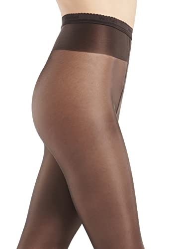 Image of Wolford Neon 40 Denier Tights Pantyhose for Women Semi Sheer Brilliant Shine Soft Logo Waistband Invisible Reinforced Toe