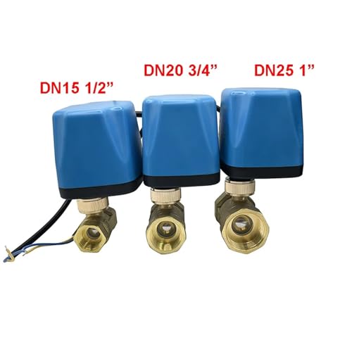 Válvula de bola eléctrica 1 pulgada 12VDC DN25 normalmente abierta motorizada latón 3