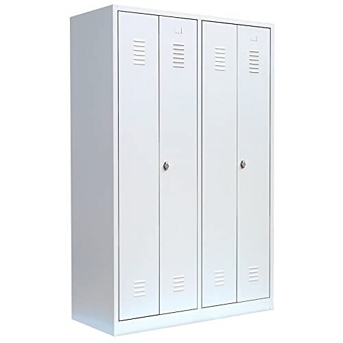 Lüllmann 8-Fach Spindschrank 180x117x50 Cm - Komplett Montiert In Grau