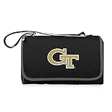 NCAA Georgia Tech Yellow Jackets Blanket Tote Outdoor Picnic Blanket - Beach Blanket - Camping Blanket