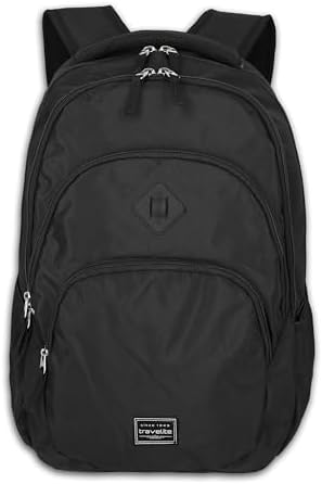 Travelite Handgepäck Rucksack BASICS, 45 cm, 22 Liter, Tagesrucksack | Laptop Rucksack bis 15,6 Zoll, Daypack, Schulrucksack & Arbeitsrucksack für Damen, Herren & Teenager, mit Auf
