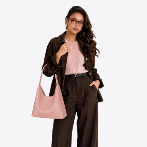 Image of Hobo Bags for Women, Small Slouchy Hobo Purse, Soft Vegan Leather Shoulder Bag Trendy Everyday Tote Handbag, 11'' (28cm)