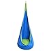 GOPLUS Hängehöhle Kinder, Hängesessel mit Haken und Seile, Hängematte Outdoor, Hängesack Kinderzimmer, aus Baumwolle, bis 80kg Belastbar, Farbwahl, 160 x 70 cm (Blau)