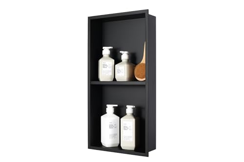 IKITRAEE No Tile Needed Shower Niche for Bathroom Storage,Recessed Wall Niche,Double...