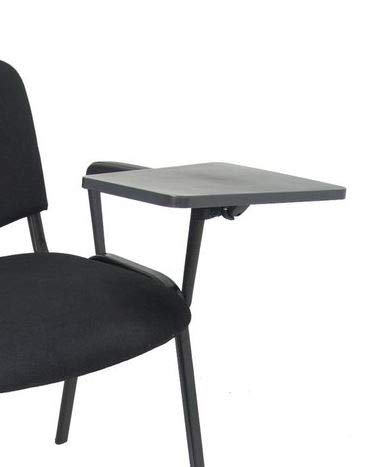 Piqueras and Crespo (PIQU7) Left Arm + Left Shovel PVC Office Chairs, Black, One Size
