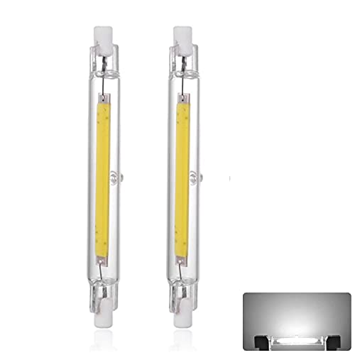 Ampoule LED R7S 118mm 30W Dimmable, Blanc Froid 6500K, 3000LM, Linéaire Ampoule Remplacer Halogène J118 300W, Éclairage à 360 Degrés, OCB R7S LED 118mm pour Couloirs et Appliques Murales, 2 Pièces