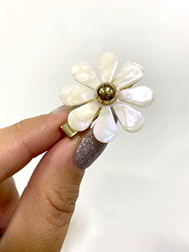 Each Jewels Pinzas para el Cabello con Flor, 2 Unidades, Pétalos de Perla Brillante en Forma de Margarita miniatura 5