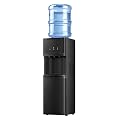 Euhomy Top Loading Water Dispenser for 3 & 5 Gallon Bottles, Hot & Cold Water Cooler with Warm Water, Child Safety Lock, LED Indicators, Top Load Water Cooler for Home & Office, Black