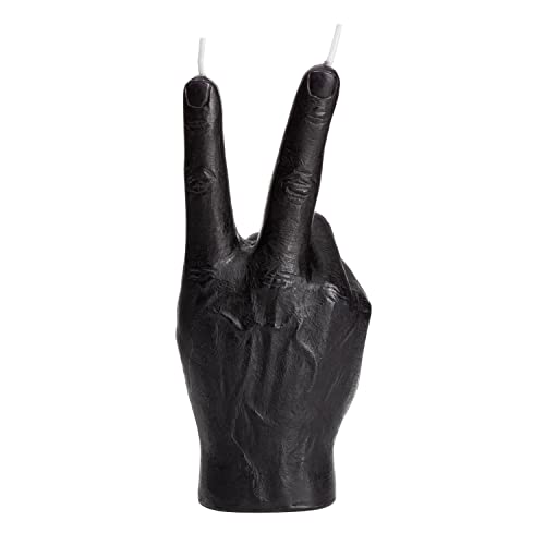 Estatua de Mano en Señal de Paz 6.7 in Negro miniatura 2