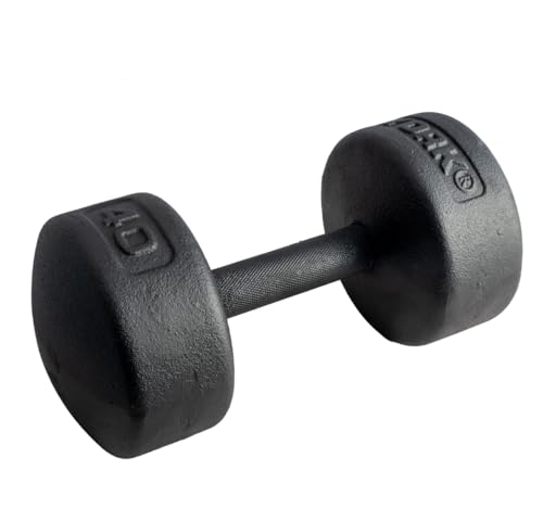YORK Legacy Solid Round Dumbbell 40 LB, Black
