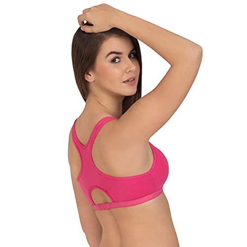 Image of Tweens - Lightly Padded Sports Bra - Racer Back - Wirefree - Full Coverage - Seamless Bra