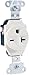 Legrand - Pass & Seymour 5851WCC8 20A Heavy-Duty Single Outlet - Quantity 8