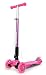 ChromeWheels Scooters for Kids, Deluxe Kick Scooter Foldable 4 Adjustable Height 150lb Weight Limit 3 Wheel, Lean to Steer LED Light Up Wheels, Best Gifts for Girls Boys Age 3-12 Year Old, Pink