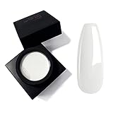 Vnicesli Milky White Gel Nail Polish, Solid Cream Gel Polish Soak Off Winter White Nail Polish Cream