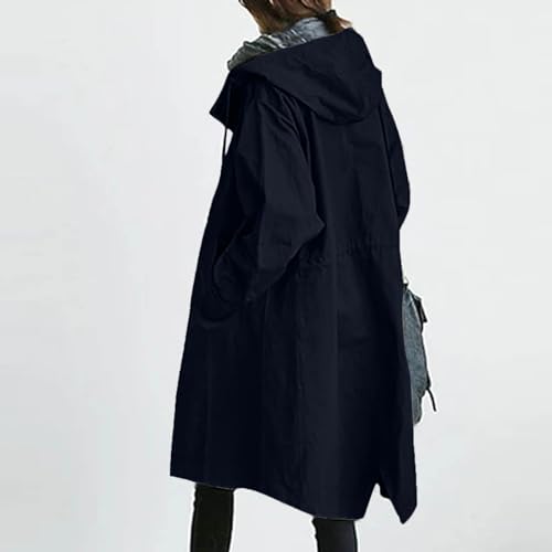 Veste de pluie longue femme chic et manteau d'extérieur haut de gamme pour le sport - 3