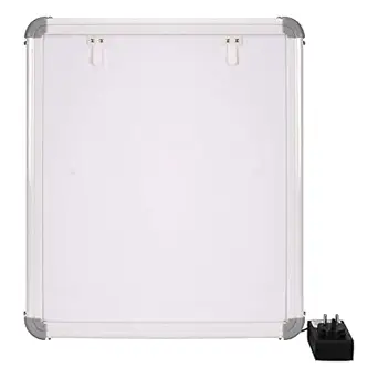 Roshan Premium LED Single Viewer Single Film Illuminator Screen with High Power internal Adapter Automatic Film Activation and Variable Brightness Control, White, Size-14X17 Inch, Pack of 2