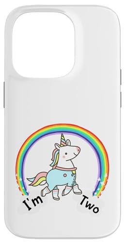 Kids It's My 2nd Birthday Cute Unicorn 2 Year Old Girls �X�}�z�P�[�X iPhone 14 Pro �p