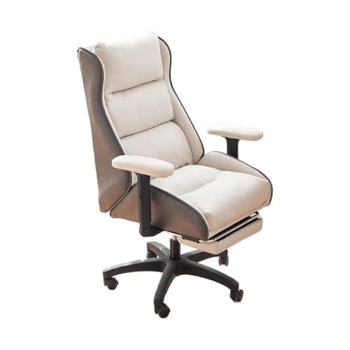 ZXFIYTBH Silla de Oficina Silla giratoria de ingeniería for Estudio en el hogar, Silla con Respaldo de Negocios, sillón de Ocio, Asiento de Oficina reclinable con reposapiés Silla de computadora