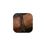 FaithHeart Cuban Link Black Bracelet for Men, 8/12/17mm Width Stainless Steel Wrist Bracelets Men's Hip Hop Jewelry 7.5/8.3/9.1 Inch Length for Valentine's Day/Father's Day/Birthday/Christmas