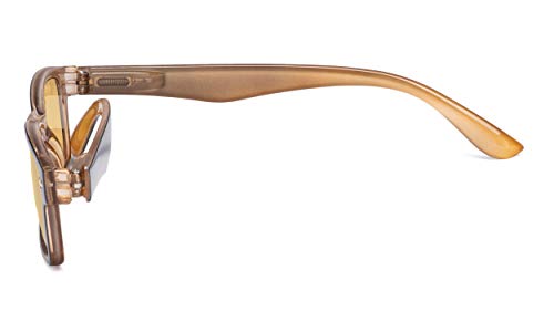 Image of CessBlu Amber Tinted Digital Blue Light Blocking Glasses for Men Women Reading Computer