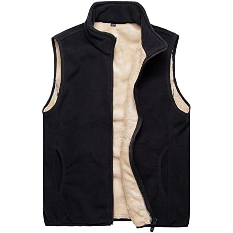 Oralidera Mens Fleece Vest Lightweight Fleece Gilet Full-Zip Polar Fleece Body Warmer Windproof Vest Sleeveless Jacket Breathable Running Vest for Cycling & Hiking Travelling Cover