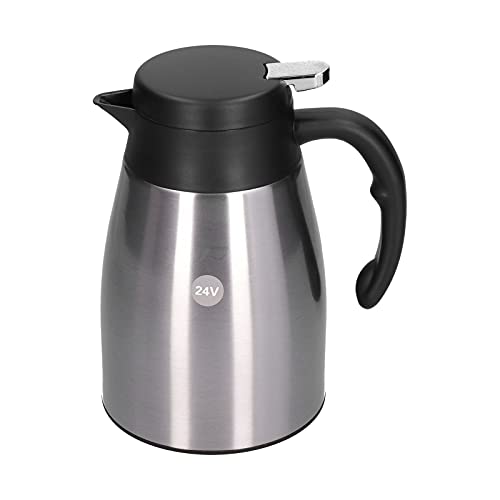 Tetera eléctrica de auto AYNEFY 24V 1200ml acero inoxidable miniatura 3