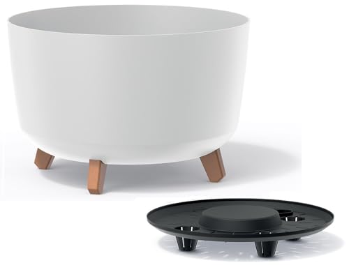 R.G. Blumentopf Blumenkübel mit Füßen Schale Pflanzschale Rund Übertopf...