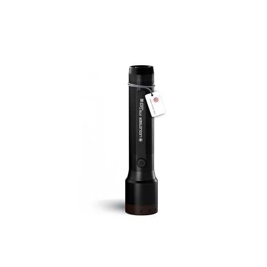 Ledlenser P7R Core Allround ficklampa LED, 1400 lumen, laddningsbar med 21700 litiumbatteri, vattentät IP68, fokuserbar, ljusräckvidd 300 m, Constant Light Tech, USB magnetladdningskabel, Flashlight