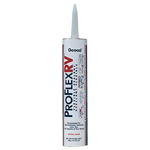 Geocel 28100V Pro Flex Crystal Clear RV Flexible Sealant - 10 oz