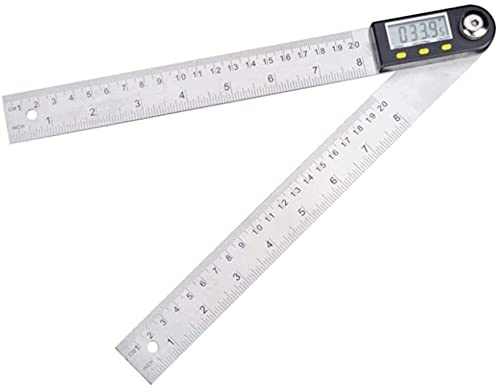 Règle en acier inoxydable protractor instrument mesure 360 silver