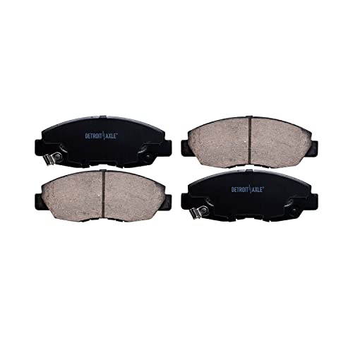 Image of Detroit Axle - Front Brake Pads for 1996-2011 Honda Civic 2010-2014 Insight | 1998-2002 Accord 1997-2005 Acura EL, Ceramic Brake Pads Replacement