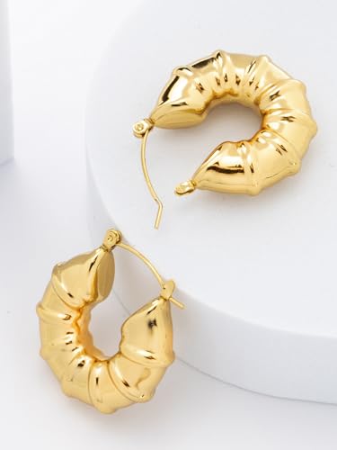 Image of Scintillare by Sukkhi Excellent Stainless Steel Round Hoop Earring Jewellery for Women & Girls|Anti Tarnish Jewellery|Gifts for Wife Girlfriend Mother Sister