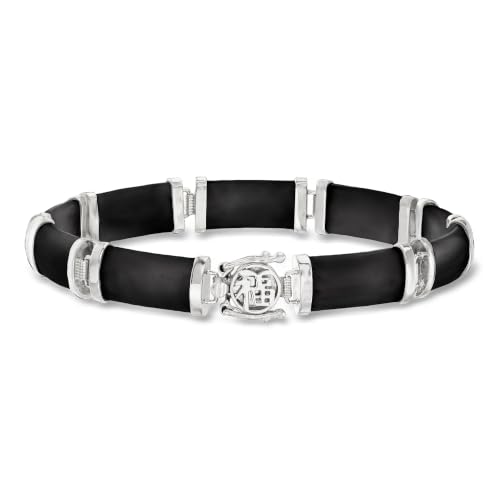 Ross-Simons Black Agate Good Fortune...