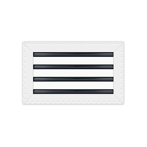 BUILDMART - 14x8 MUD-in Air Vent Cover - Drywall MUD in White Air Vent - MUD Linear Slot Diffuser - Register Grille for Ceiling and Walls - Texas Buildmart