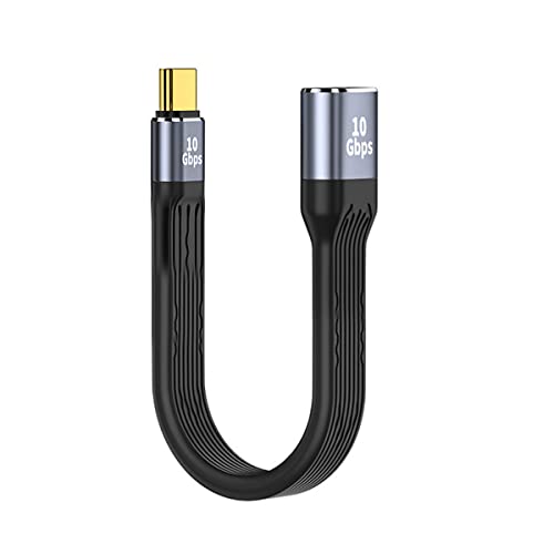 CY USB 3.1 Type C Male Host to USB3.0 Type AF OTG Flat Slim FPC Data Cable 13cm Compatible with iPhone 15 Laptop Phone