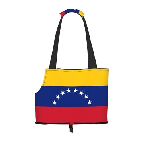 Flag of Venezuela Pet Tote Bag - Waterproof and Wear-Resistant Portable Shoulder Bag for Small Dogs and Puppies