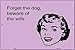 SMART BLONDE Beware of The Wife E-Cards Novelty Metal Large Parking Sign LGP-977