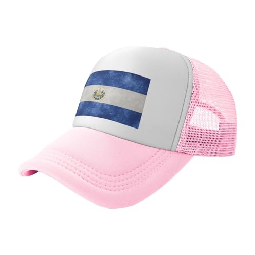 Flag of El Salvador Trucker Hat Snapback Mesh Baseball Cap Unisex