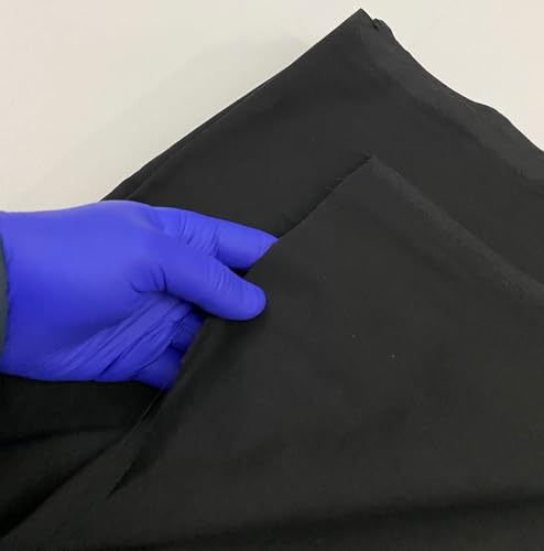 Premium Black 100% Cotton Muslin Fabric - Versatile 58" Wide Draping Textile, Perfect for Fashion, Quilting & Crafts (2 Yards) 4 Premium Black 100% Cotton Muslin Fabric - Versatile 58" Wide Draping Textile, Perfect for Fashion, Quilting & Crafts (2 Yards) - Image 3