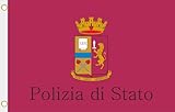 polizei italien auto Wind und Wetterfest. Sehr hohe Qualität und äußerst stabil. Ausschließlich mit Sicherheitsnähten doppelt gesäumt. Die Farben sind sehr intensiv und UV beständig. Mit 2 Metallösen zum hissen an einen Fahnenmast. Die Mastseite ist mit einem weißen Saum zusätzlich verstärkt.