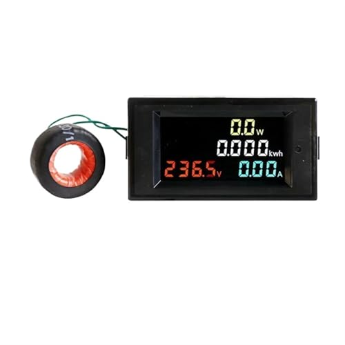 Ampèremètre 100A multifonction et moniteur de tension actuelle AC 200-450V de précision