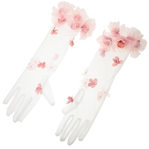 Guantes largos de boda transpirables para novias e invitadas