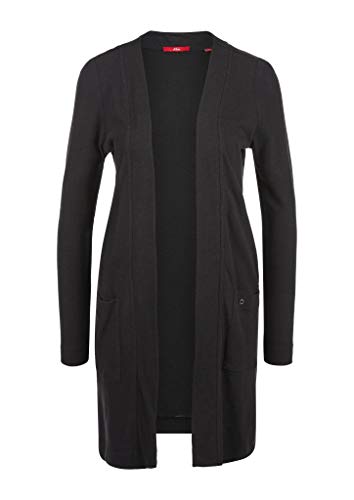 s.Oliver Damen 120.11.899.17.170.2058377 Strickjacke, 9999 schwarz, 42