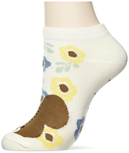 ナカジマコーポレーション くまのがっこう ソックス 花柄 アイボリー 172709