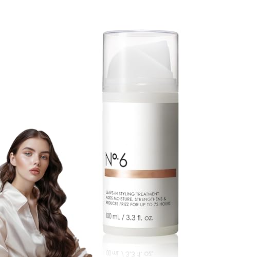 Cuidado del Cabello, No 6 Tratamiento Suavizante Capilar Para Peinar, Alisa, nutre y fortalece, control del encrespamiento hasta 72 horas, para todo tipo de cabello, 100 ml